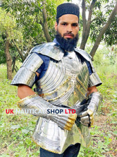 Medieval Steel Gothic Half Body Armor Suit Knight Cuirass Wearable Suit Handmade