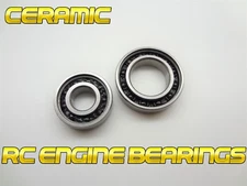 Traxxas 3.3 engine front and rear ceramic crankshaft bearings 2.5