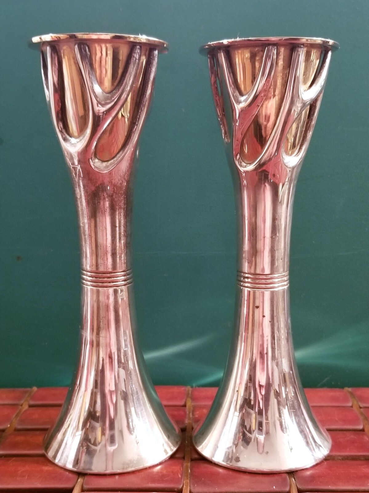 Tree Of Life Shabbat Candlesticks Jacob Rosenthal Judaica Collection 7.