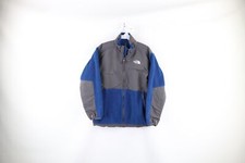 Vintage The North Face Boys Size XL Faded Spell Out Denali Fleece Jacket Blue