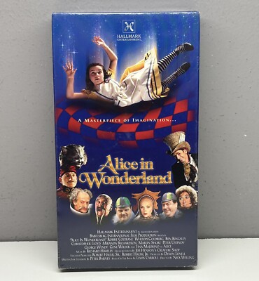 Alice In Wonderland - New Sealed! VHS 1999 Video Tape Live Action Slipcover Rare