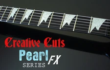 Shark Tooth MOP WHITE SHELL Fretboard Markers Inlay Stickers for ANY GUITAR