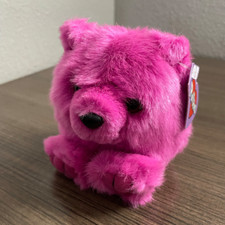Puffkins Rosie Pink Bear Plush 1998 Vintage Collectible with Tags