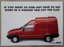 Fiat Fiorino Van Roof Flap Option Brochure Leaflet C.1994 Fiat Fiorino Van Roof Flap Option Brochure Leaflet C.1994