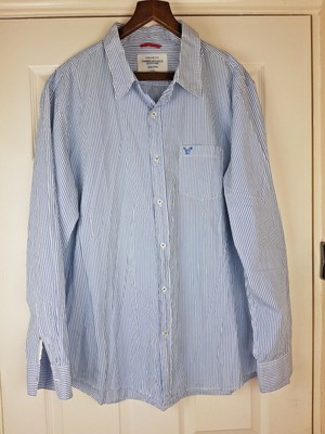 Chemise à Carreaux American Eagle - Taille M - Manches Longues - Fermeture Snaps - Occasion