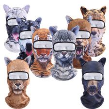Breathable 3D Animal Printing Balaclava Cycling Hat Cat Halloween Full Face Mask