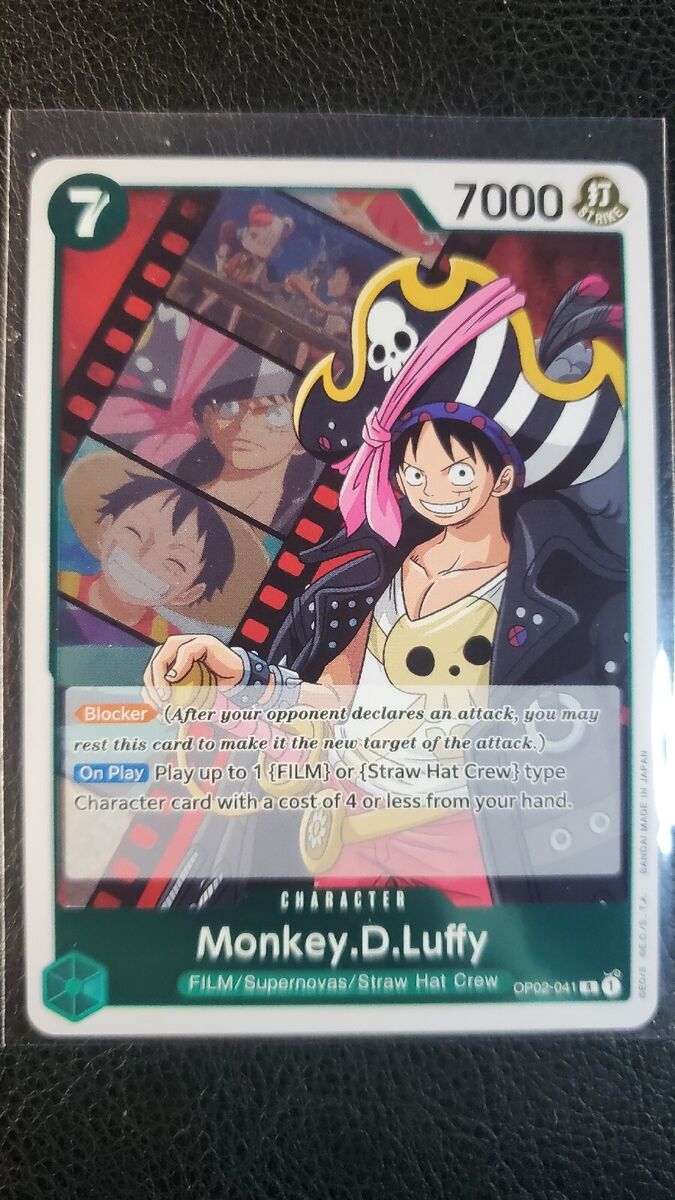 Monkey.D.Luffy Film Art OP02-041 M PF OPTCG One Piece Monkey.D.Luffy Film Art OP02-041 M PF OPTCG One Piece