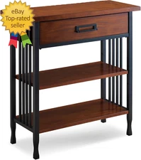 since 1912 Ironcraft Foyer Bookcase with Drawer Storage
