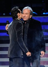 Singers Marc Anthony Jose Luis Perales perform onstage at the 11th- Old Photo 4