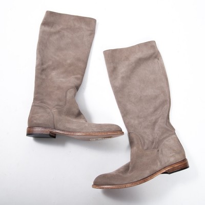 taupe slouch boots
