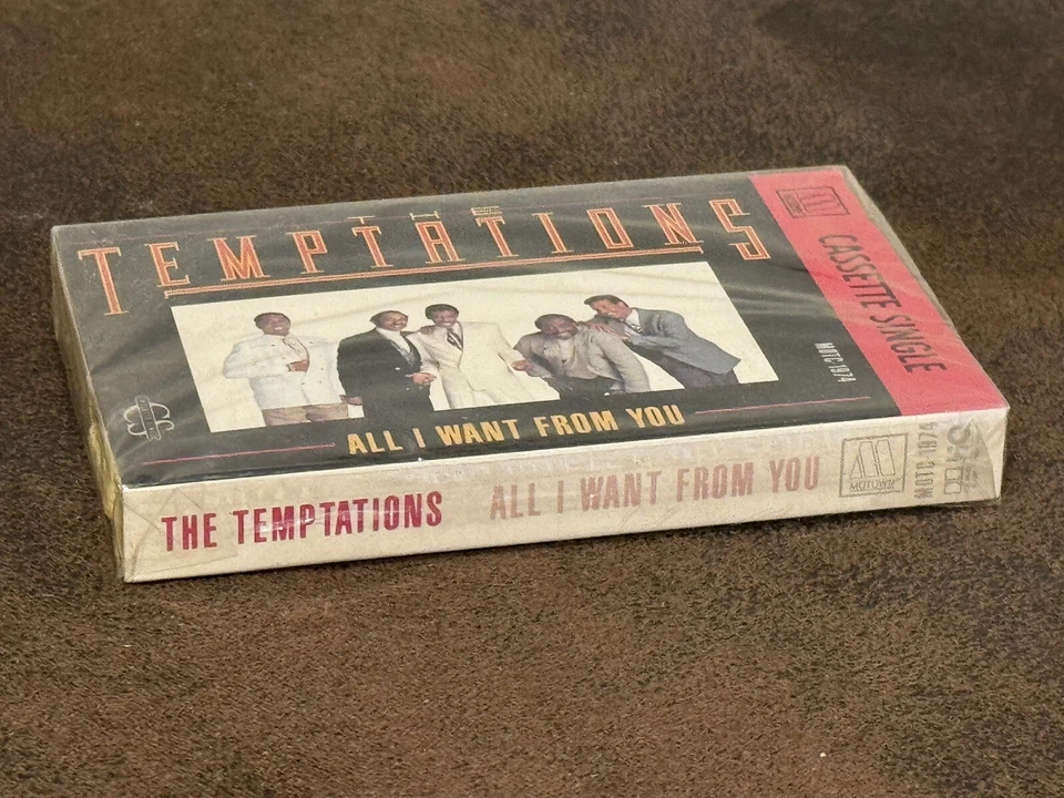 1988 VTG The Temptations All I Want From You Cassette Tape single SEALED - NOS - Image 4 of 4