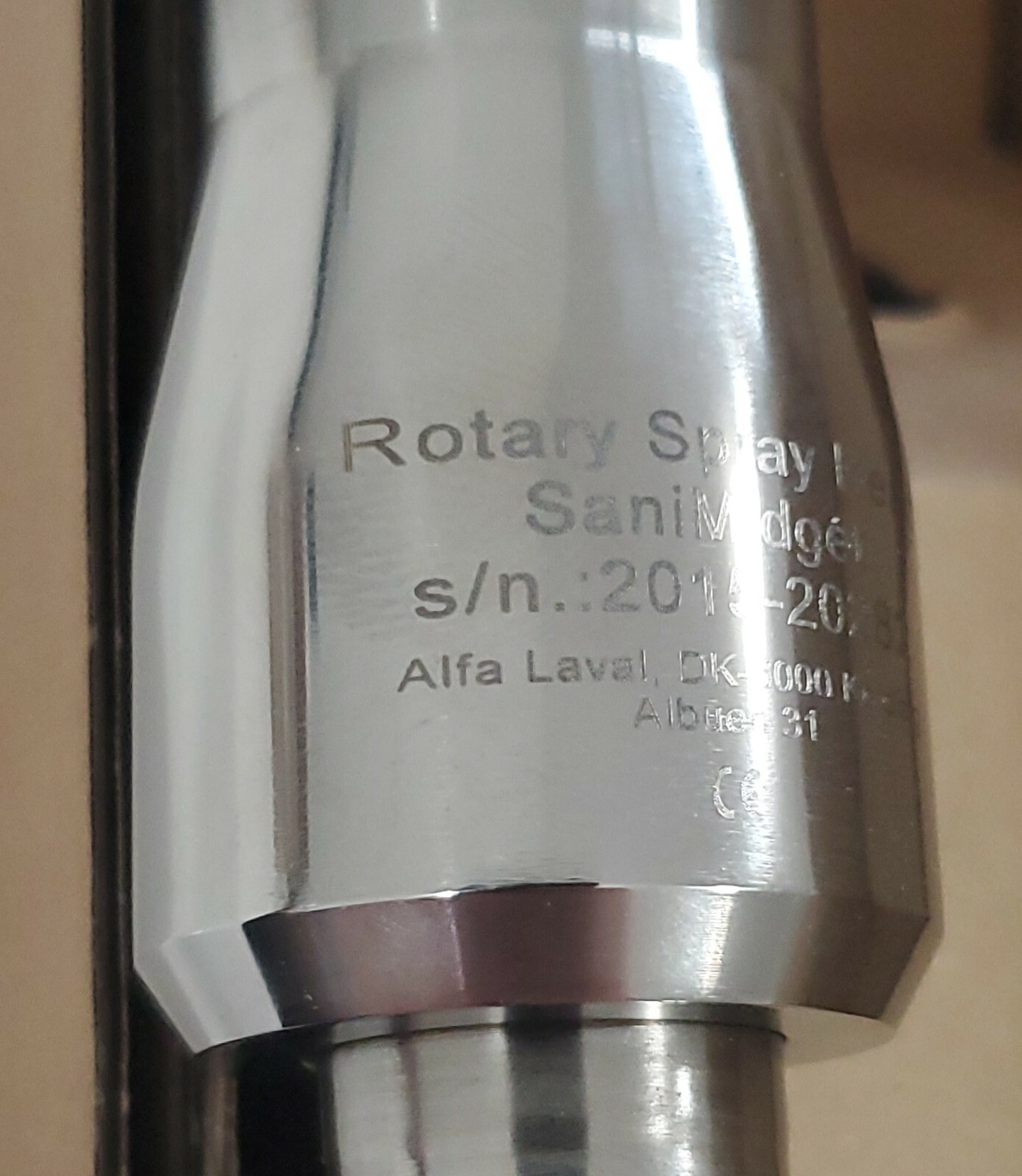 *NEW* Alfa Laval TE10B10091 Rotary Spray Head 1" SaniMidget 360 Degree