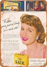 METAL SIGN - Debbie Reynolds for Lux Soap - Vintage Look Reproduction