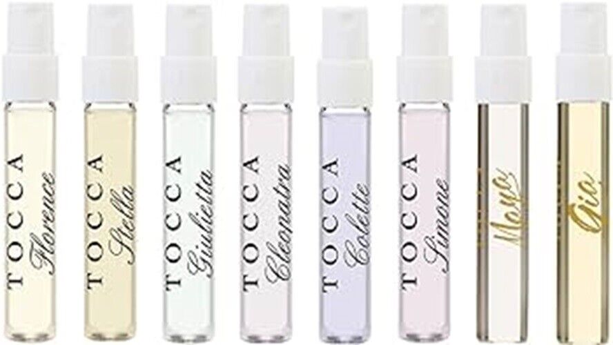 Tocca Eau de Parfum Mini Discovery Set 8 X 0.05 oz. New in Box & Sealed Pristine Tocca Eau de Parfum Mini Discovery Set 8 X 0.05 oz. New in Box & Sealed Pristine