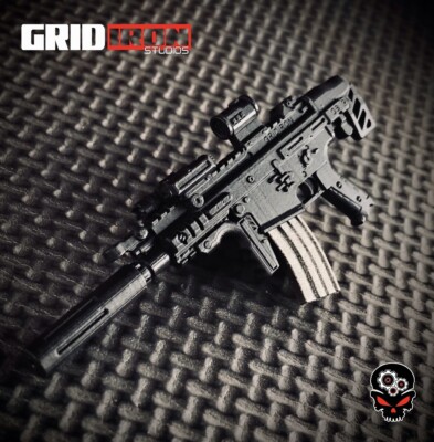 1:12 SCAR Fixed w/ silencer For G.I. Joe Classified Marvel 6