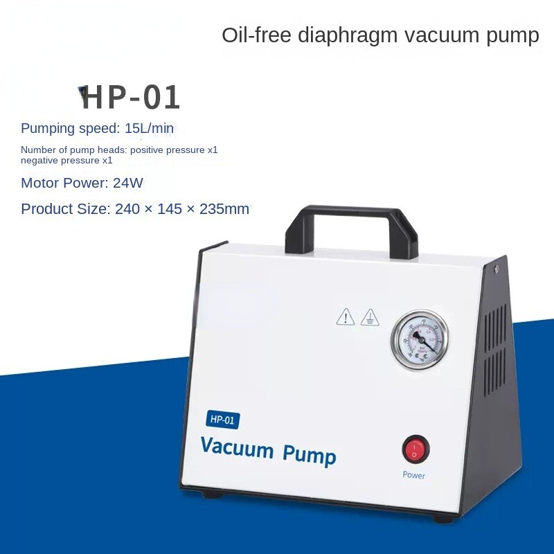 OilFree Diaphragm Vacuum Pump Positive and Negative Pressure Small