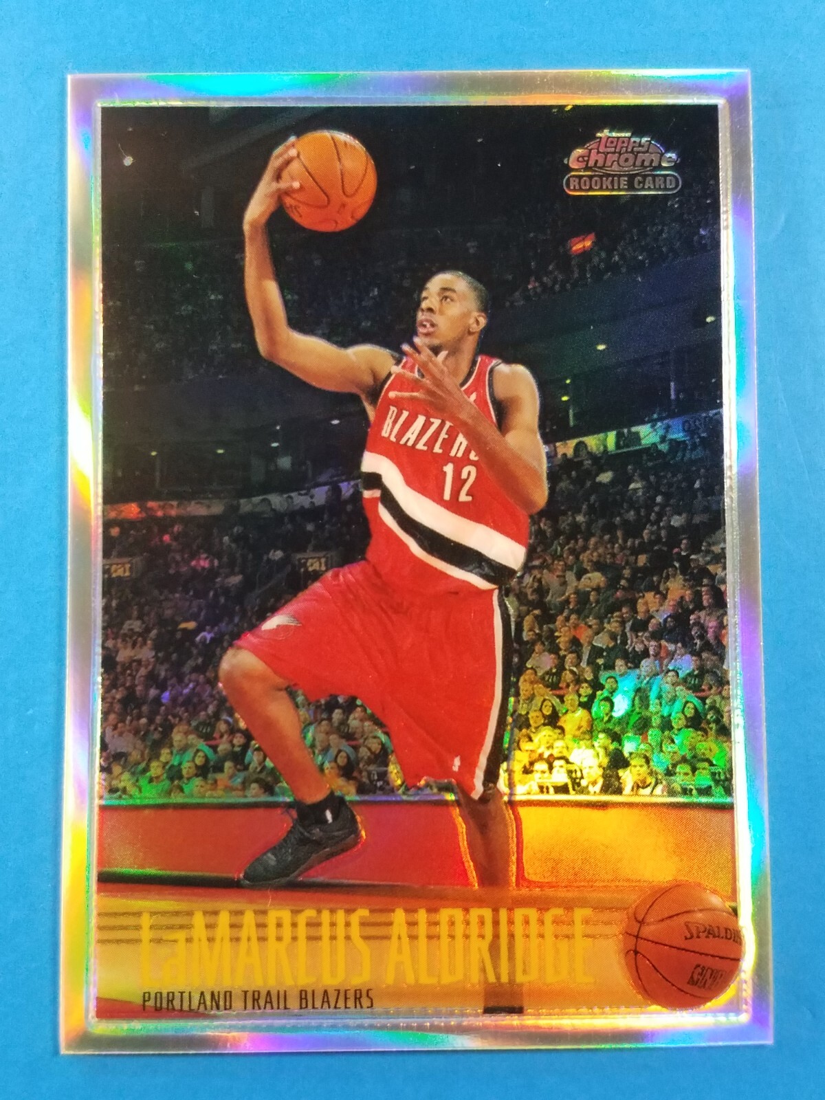 2006-07 183 LaMARCUS ALDRIDGE TOPPS CHROME ROOKIE REFRACTOR 45/199 SILVER