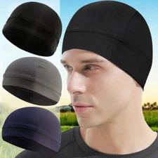 3pcs Liner Quick-dry Hat Skull Cap Beanie Helmet Cycling Breathable Running Hats