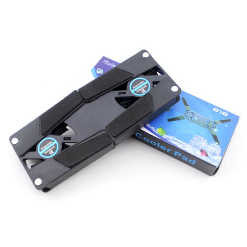 USB-betriebener Notebook-Kühler mit doppelten 60-mm-Lüftern, Kühlpad-Halterung f - Bild 3 von 3