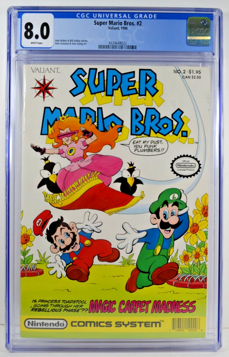 Super Mario Bros. #2 Valiant 1990 Magic Carpet Madness CGC 8.0