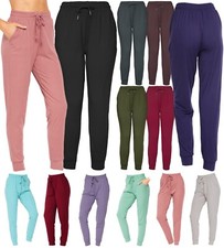Womens Super Soft Brushed Jogger Pants Activewear Pants Track Cuff Sweatpants