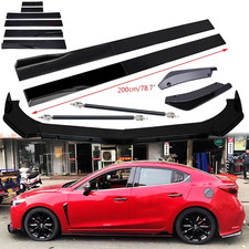 For Mazda 3 Sedan Si 78.7 Sideskirt Rear Front Bumper Lip Splitter