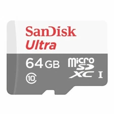 SanDisk Ultra 64GB Class 10 Micro SDXC Memory Card - SDSQUNS-064G-GN3MA