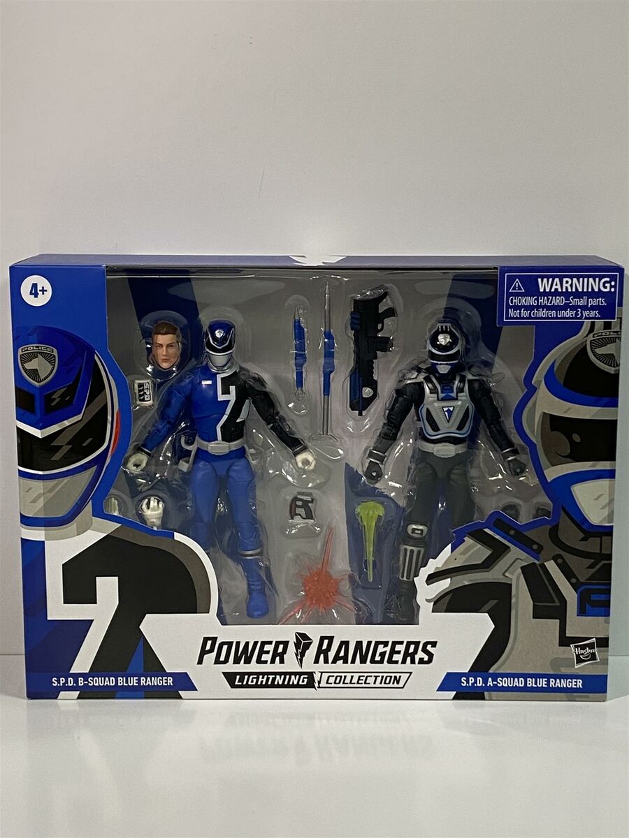Power Rangers S.P.D A and B Squad Blue Ranger Lightning