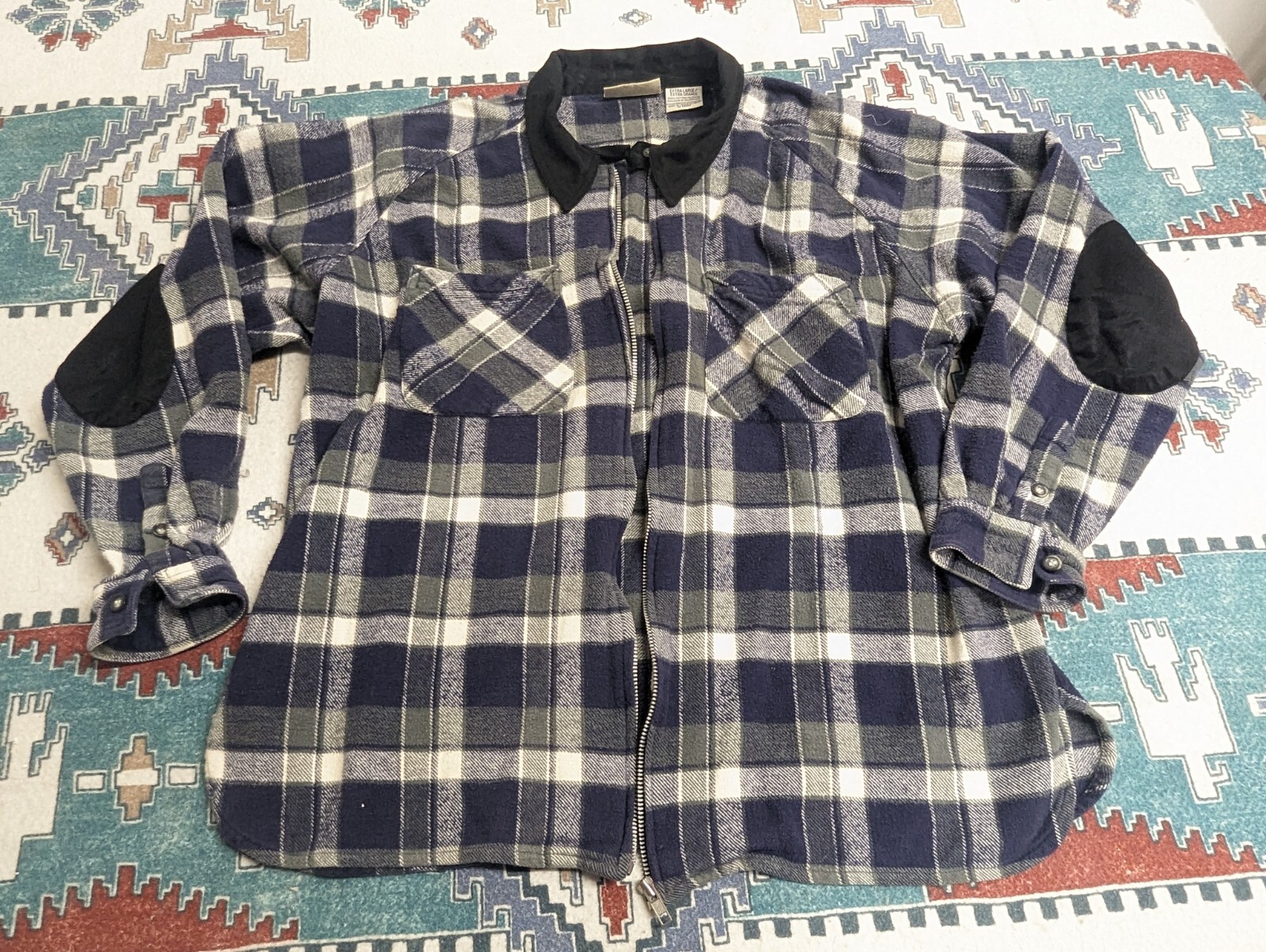 Basic Edition Full Zip Flannel Jacket Womens Size… - image 8