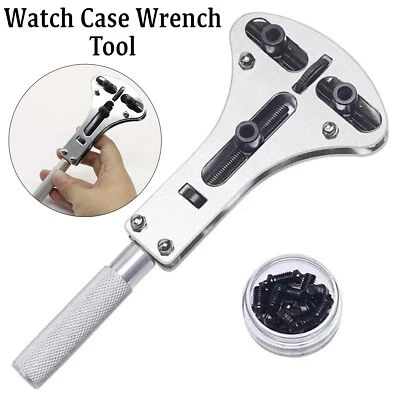 Watch Back Case Opener Screw Wrench Cover Remover Battery Change Repair Tool Kit - Image 1 of 4