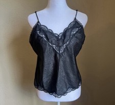 BARBIZON black vintage lace tank top  medium