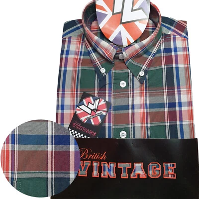 Warrior UK England Button Down Shirt MAYTONE Hemd Slim-Fit Skinhead Mod - Bild 1 von 4