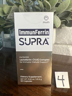 iHealth ImmunFerrin SUPRA Immuno-Cellular Support 60 Caps Patented .92 oz Sealed