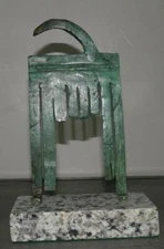 JOAN MIRO BRONZE SCULPTURE "HOMME I" SIGNED AND NUMBERED