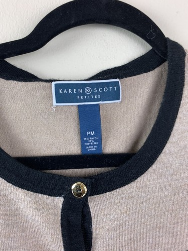 Karen Scott Cardigan Sweater Women's 
