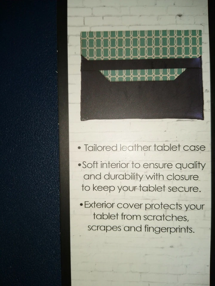 Nuevo estuche de transporte a medida para tablet notebook funda de cuero se adapta hasta 10,1" Foto 4 de 4