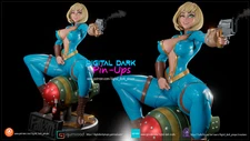 18+ Sexy Vault Girl Pinup Figure NSFW Fanart Multi Scale Unpainted Unassembled