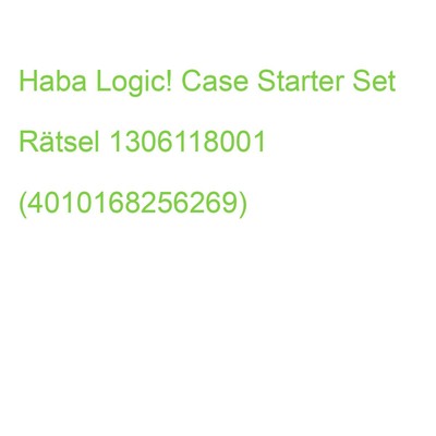 Haba Logic! Case Starter Set Rätsel 1306118001 (4010168256269)