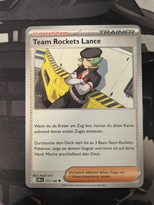 Team Rockets Lance 177/182 Trainer Ewige Rivalen Pokémon Karte Deutsch Near Mint