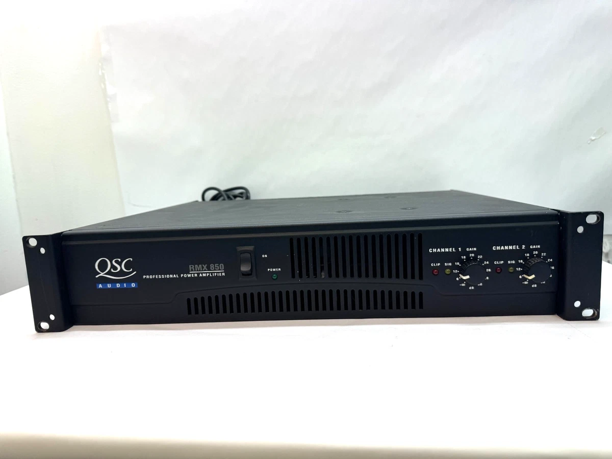 アンプ QSC PROFESSIONAL POWER AMPLIFIER RMX 850 QSC Audio RMX850A 2RU Two-Channel Power Amplifier - Canada's