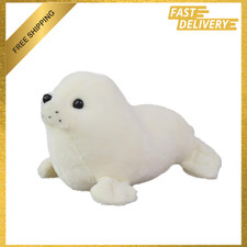 Seal Stuffed Animal Plush Toy 11.8 Inch White Cute Pillow Doll Kids Decorative