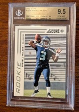 Russell Wilson 2012 Score Rookie Card #372 Passing (Gem Mint: Beckett 9.5). rookie card picture