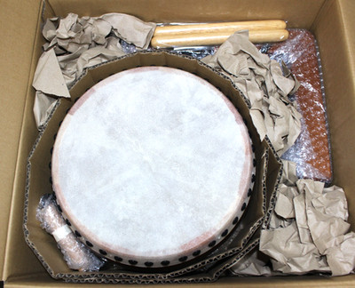 Japanische Trommel Taiko Wadaiko mit Ständer und Drumstick Percussion KP-1200...