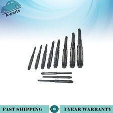 Adjustable 11Pcs Hand Reamers A-K, H4-H14, 15/32 to 1-1/2, HSS 6 Blades New