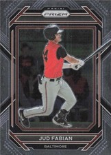 2023 Panini Prizm Prospect RC Rookie Jud Fabian Baltimore Orioles Card #165