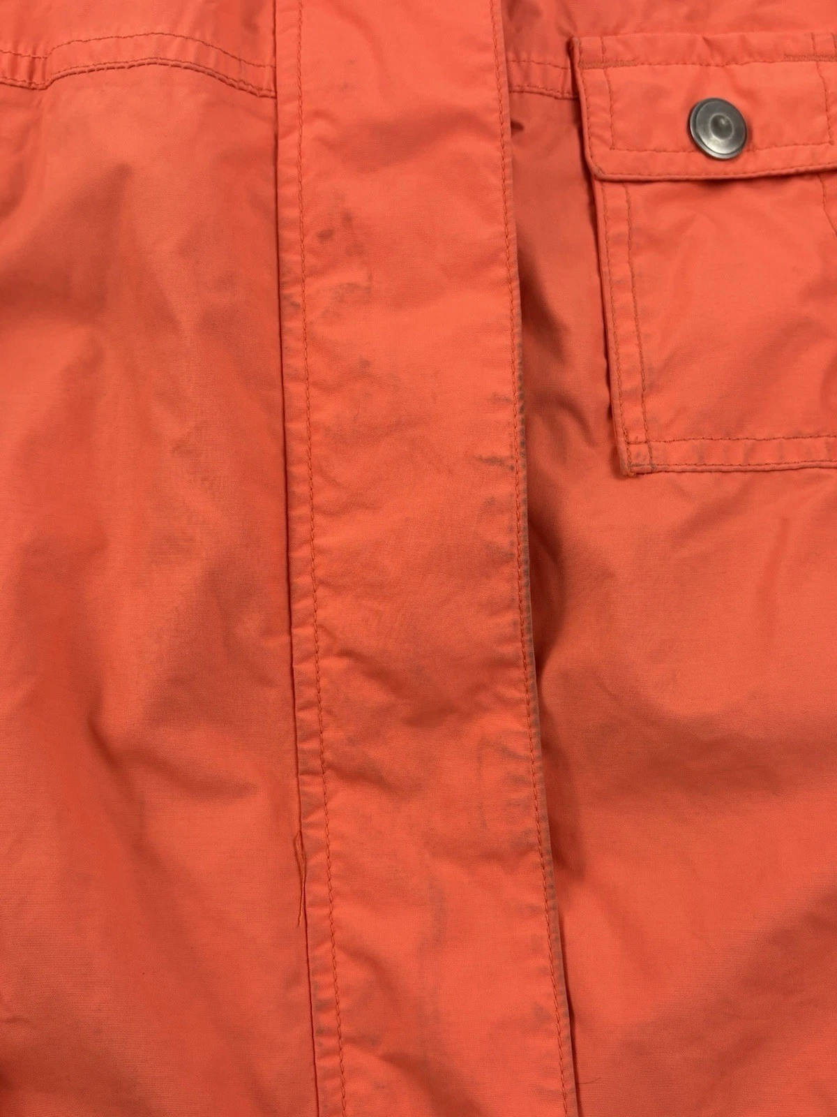 VETEMENTS Columbia Giacca Donna M Rosa Arancione Switchback Shell Giacca a Vento Zip Felpa con Cappuccio