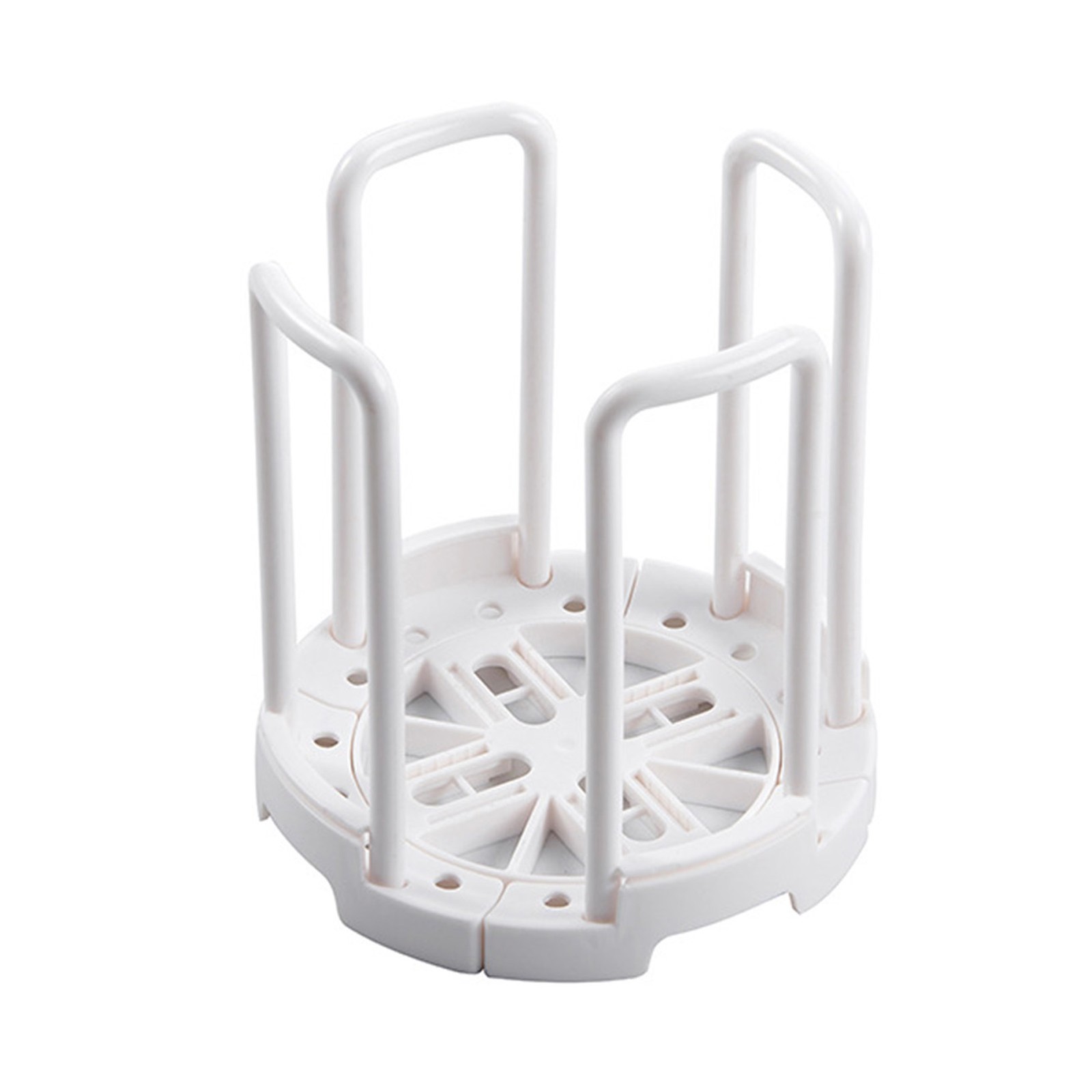 .Retractable Bowl Rack Plastic Plain Simple Draining Storage Rack For Kitchen
