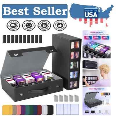 Effortless Card Organization: 5-Row Box for 3900 Cards with Enhanced Security
