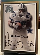 Michael Irvin 2000 Fleer Greats of the Game Autograph HOF SP Auto Dallas Cowboys