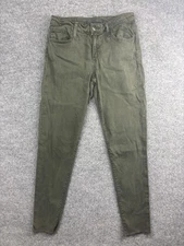 Joes Jeans Womens 27 Green The Icon Mid Rise Skinny Ankle Stretch Pants Made USA